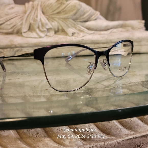 Coach HC5111 Perscription Eyeglass Frames Only Metal Cat Eye Designer #87 - Picture 8 of 17